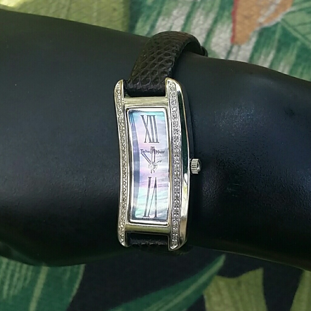 Techno Master diamond bezel watch
